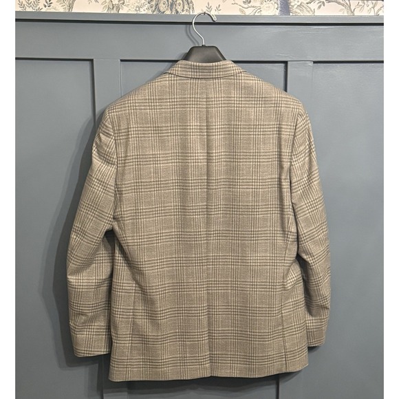 Lauren Ralph Lauren Blazer Sport Coat 42R Gray Glen Plaid Lined Jacket - Picture 3 of 10
